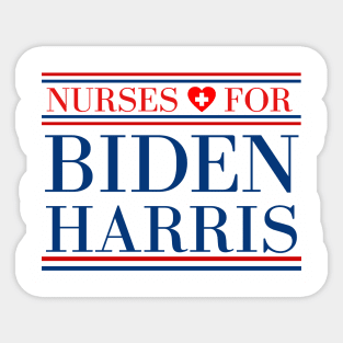 Nurses For Biden Harris 2020 Presidential Election Sticker